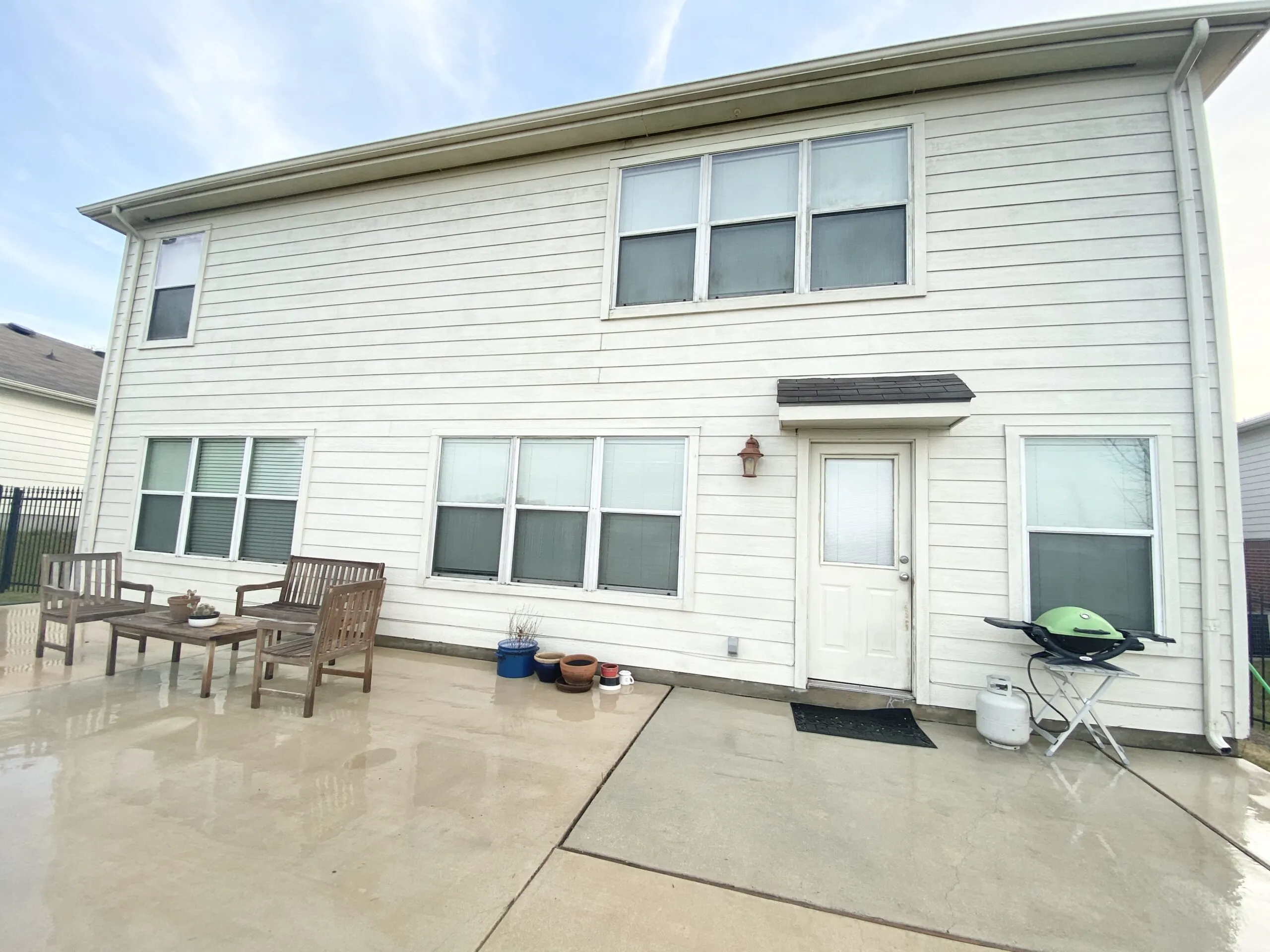 Clean house exterior after soft washing by PowerWash SA